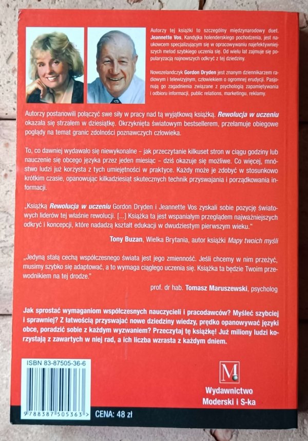 Gordon Dryden, Jeannette Vos Rewolucja w uczeniu - okładka