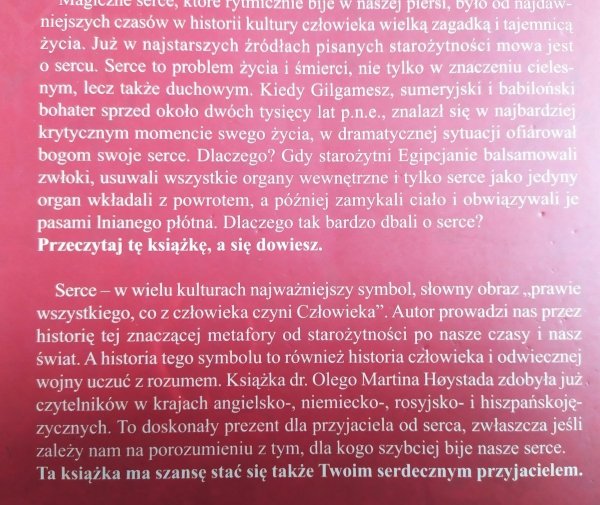 Ole M. Hoystad Serce. Historia kultury i symbolu