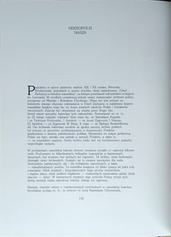 Stanisław Markowski  Katedra na Wawelu - posłowie