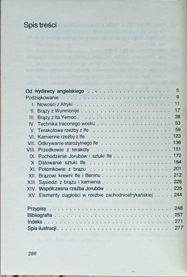 Frank Willett • IFE - spis treści