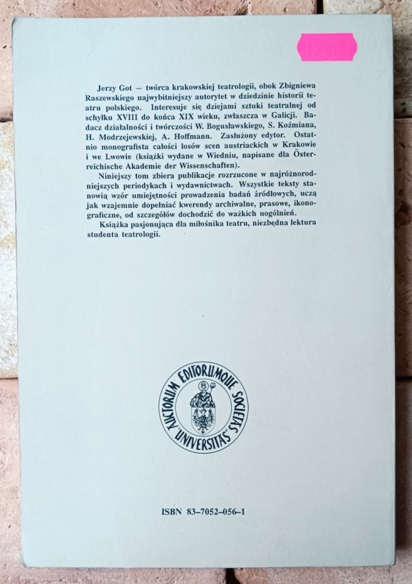 Got Jerzy Teatr i teatrologia - okładka
