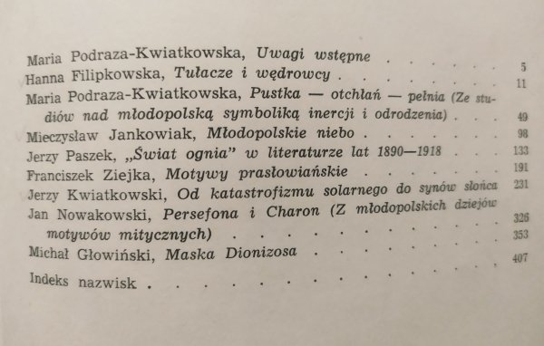 red. Maria Podraza-Kwiatkowska Młodopolski świat wyobraźni