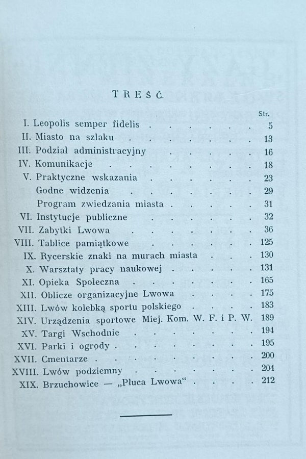 Lwów - Przewodnik dla zwiedzających miasto | reprint