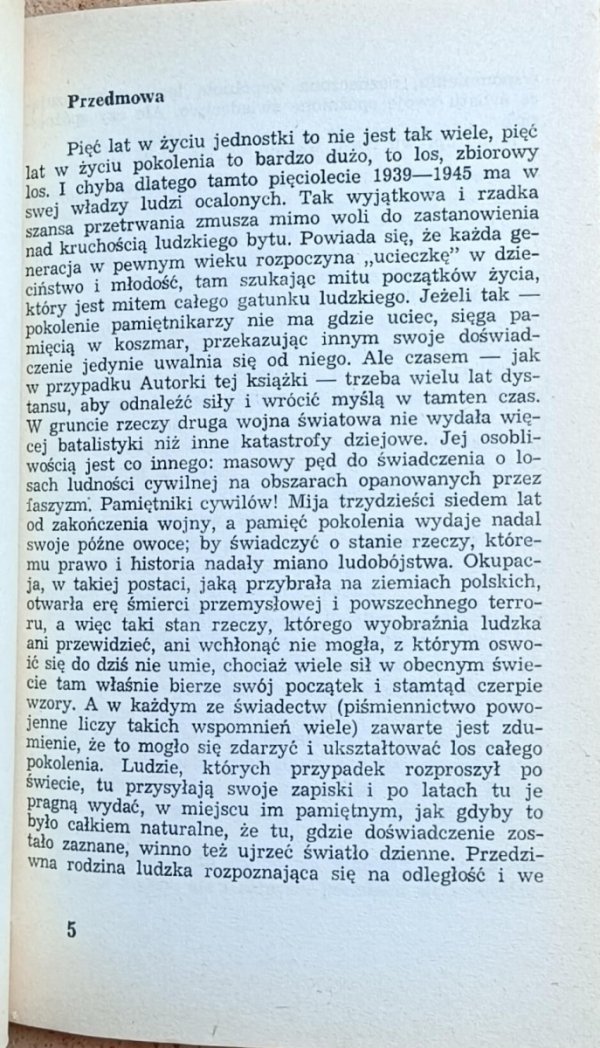 Irena Birnbaum • Non Omnis Moriar. Pamiętnik z getta warszawskiego - przedmowa