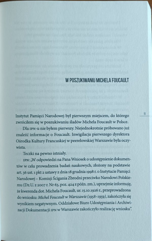 Remigiusz Ryziński • Foucault w Warszawie