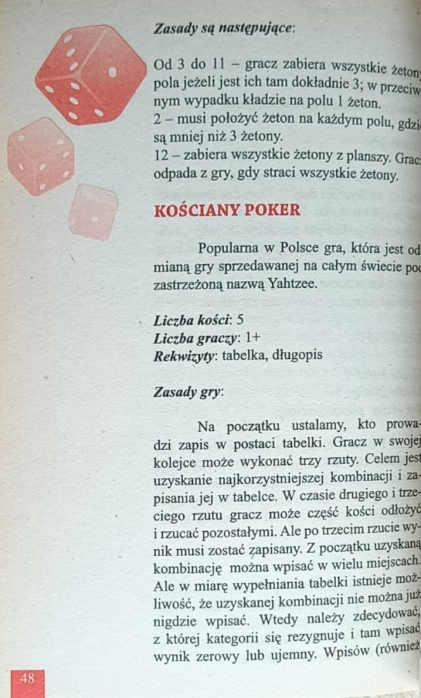 Jacek Nowak - Gry w kości - spis treści