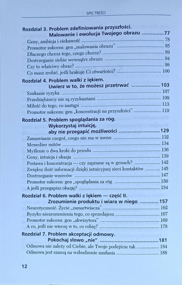 Thomas Harrison, Mary Frakes • Genotyp przedsiębiorcy czyli DNA sukcesu - spis treści