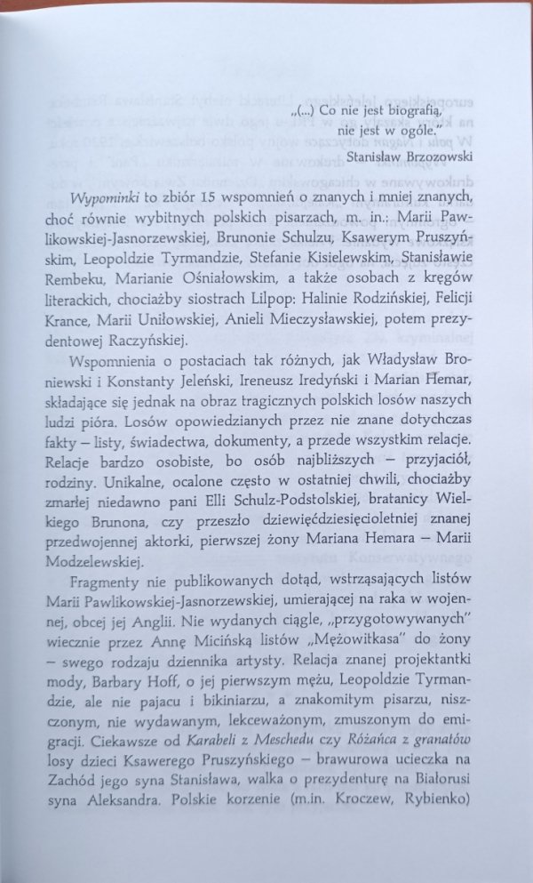 Joanna Siedlecka • Wypominki