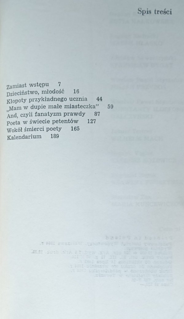 Stanisław Stanuch • Andrzej Bursa  - spis treści
