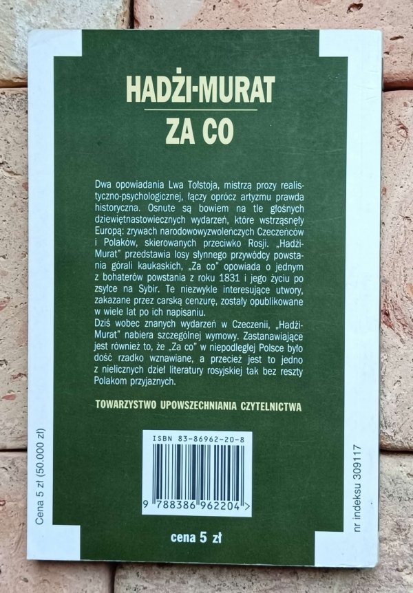 Lew Tołstoj - Hadżi Murat | Za co