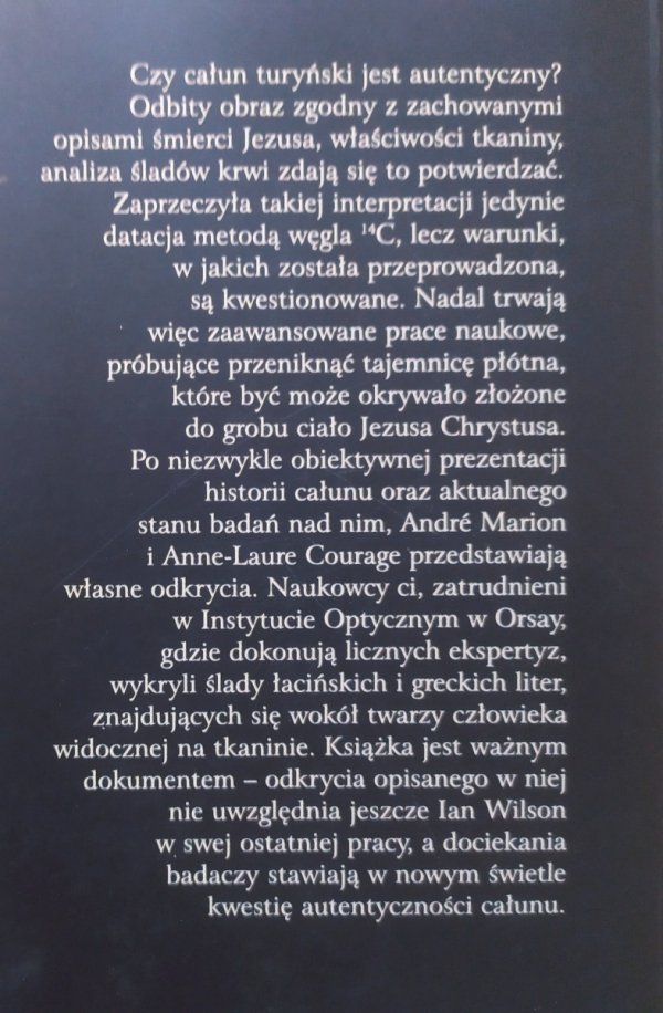 Całun turyński. Nowe odkrycia nauki