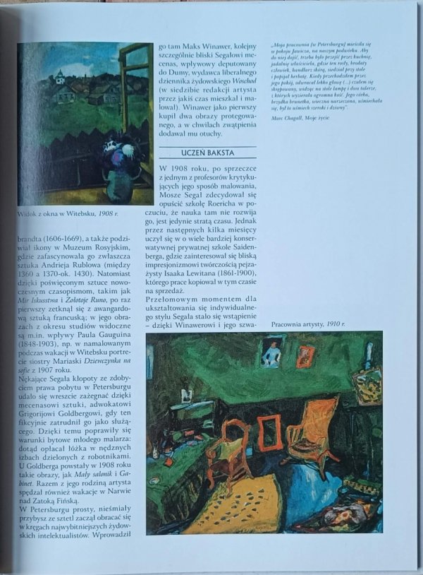 Marc Chagall Wielka kolekcja sławnych malarzy Tom 27 -  fragment