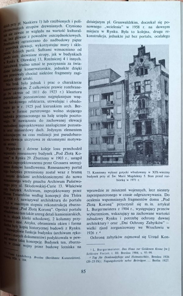 Edmund Machałowicz Stare Miasto we Wrocławiu - fragment
