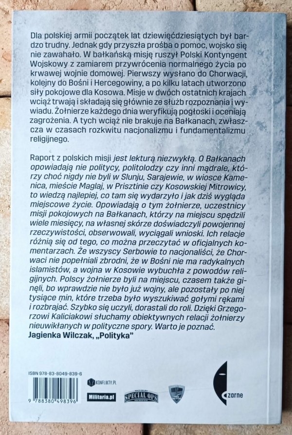 Grzegorz Kaliciak • Bałkany. Raport z polskich misji - okładka