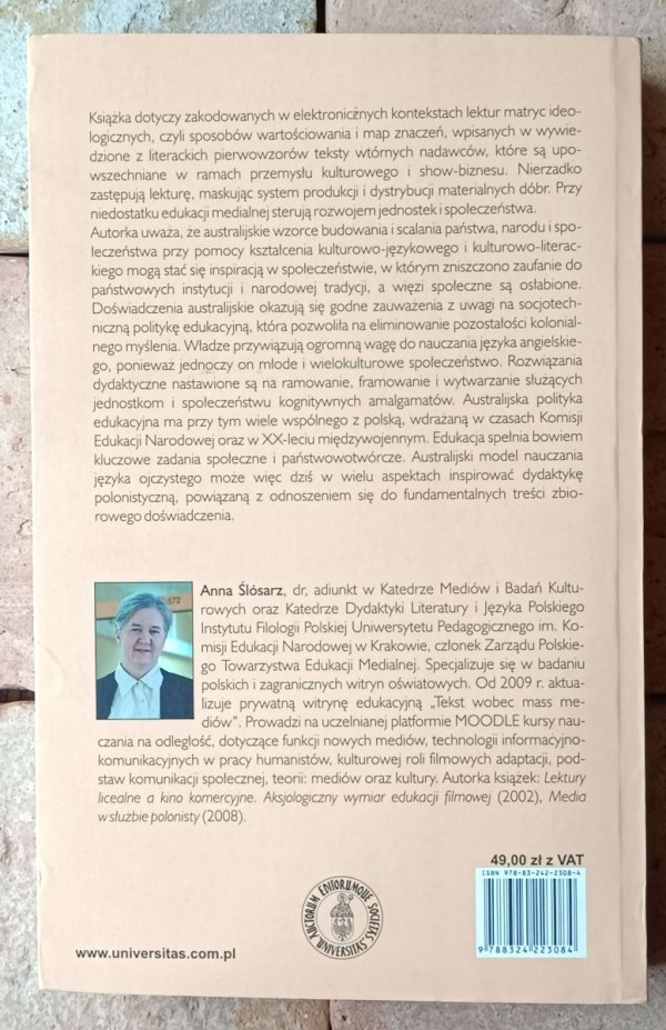 Anna Ślósarz • Ideologiczne matryce lektury a ich konteksty - okładka
