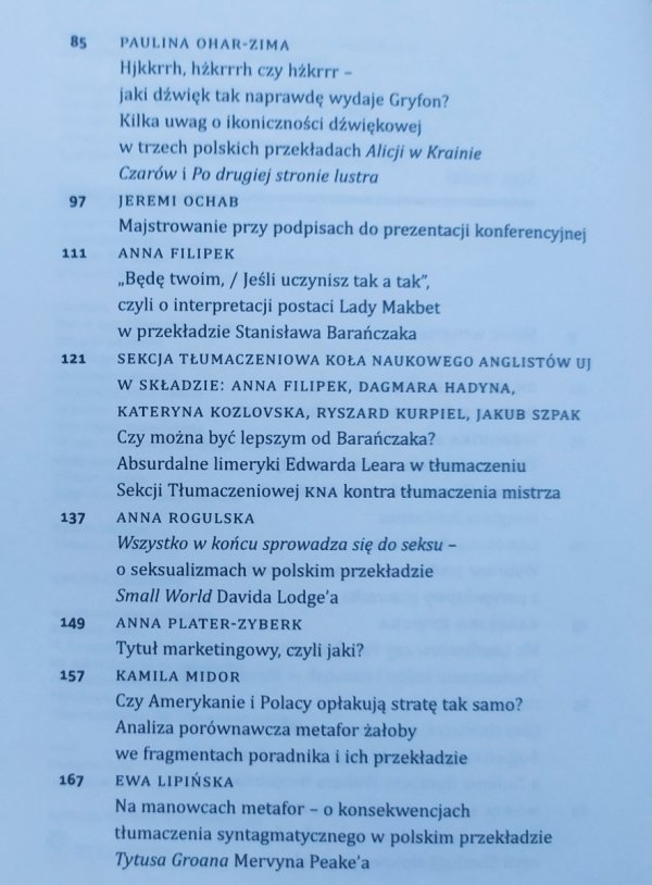 Wkład w przekład. Materiały pokonferencyjne