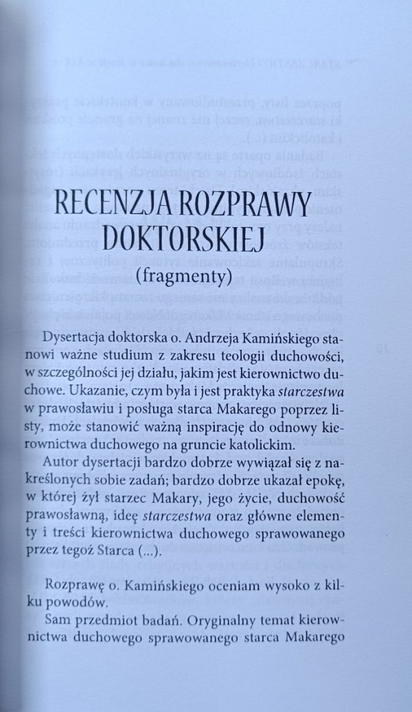 Andrzej Kamiński  Starczestwo. Kierownictwo duchowe w Rosji XIX w