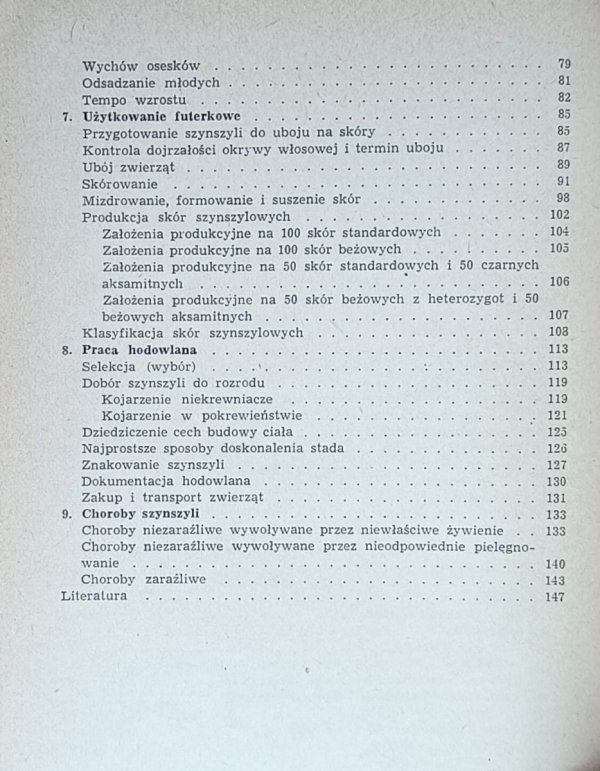 Stanisław Jarosz, Władysław Rżewski  Chów szynszyli - okładka