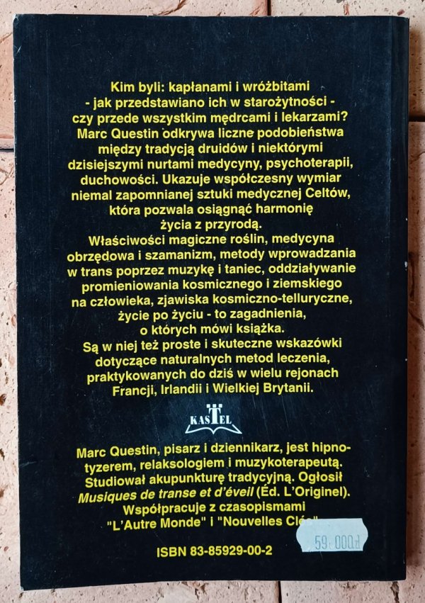 Marc Questin Medycyna druidów - okladka