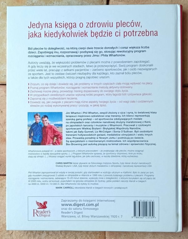 Pokonaj ból pleców Reader's Digest - okładka