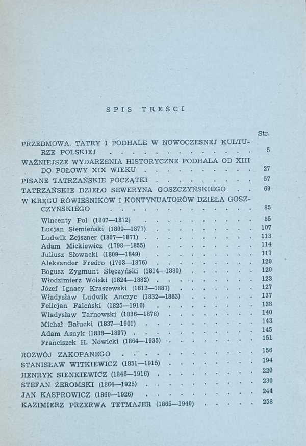 Stanisław Piotrowski • Skalne Podhale w literaturze i kulturze polskiej