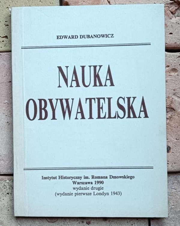 Edward Dubanowicz - Nauka obywatelska