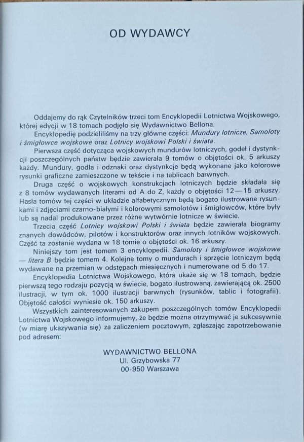 Andrzej Gałązka Mundury lotnicze Tom 3 - od wydawcy