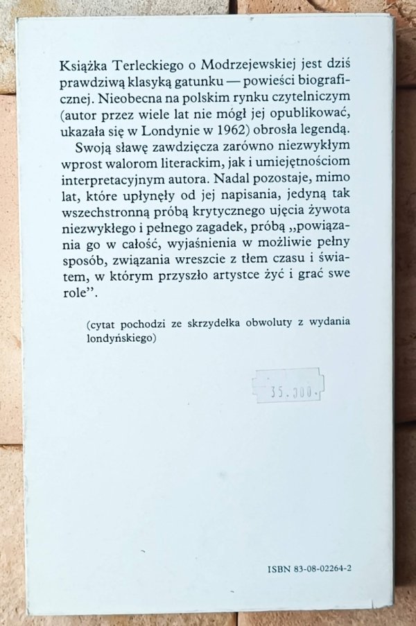 Tymon Terlecki Pani Helena. Opowieść biograficzna o Modrzejewskiej - okładka