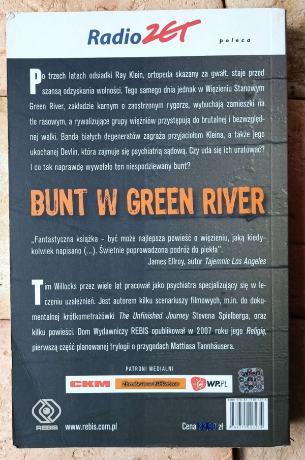 Tim Willocks • Bunt w Green River  - okładka