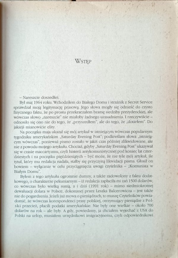 Zygmunt Broniarek • Biały Dom i jego prezydenci - fragment