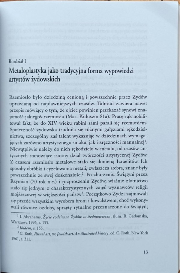 Agnieszka Chrzanowska  Metaloplastyka żydowska w Polsce - fragment
