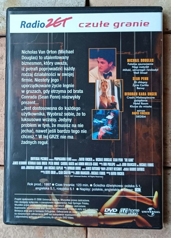 David Fincher • Gra • DVD - okładka