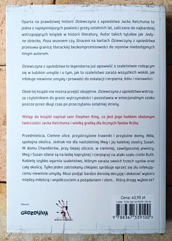 Jack Ketchum • Dziewczyna z sąsiedztwa - okładka
