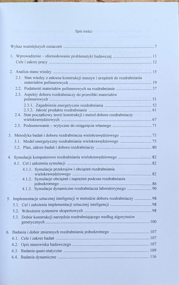 Marek Macko - Metoda doboru rozdrabniaczy wielokrawędziowych do przeróbki materiałów polimerowych