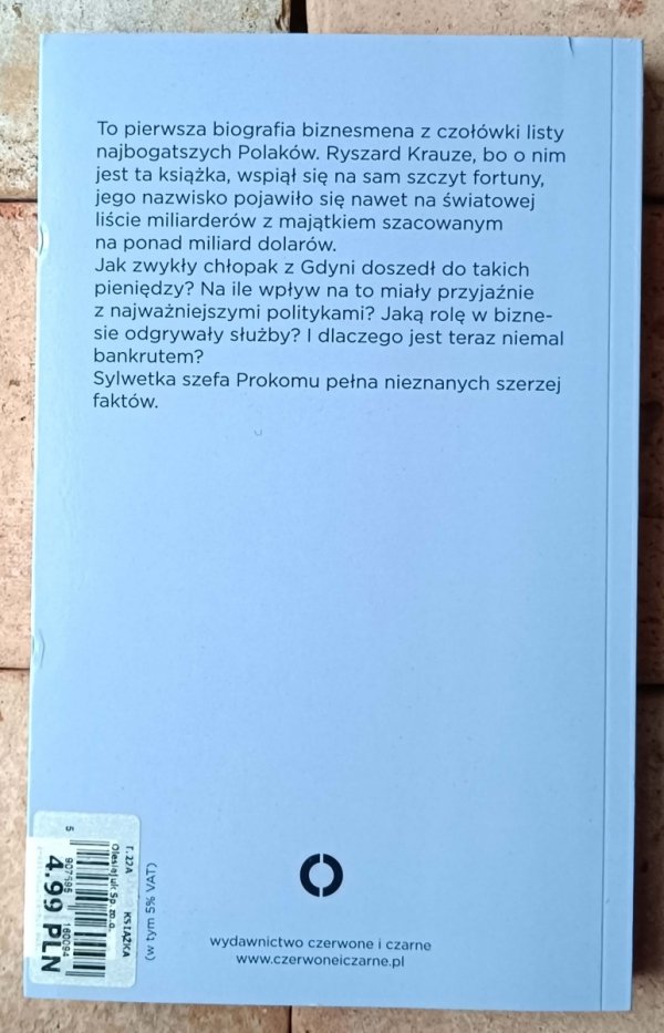 Krzysztof Wójcik • Depresja miliardera. Historia Ryszarda Krauzego - okładka