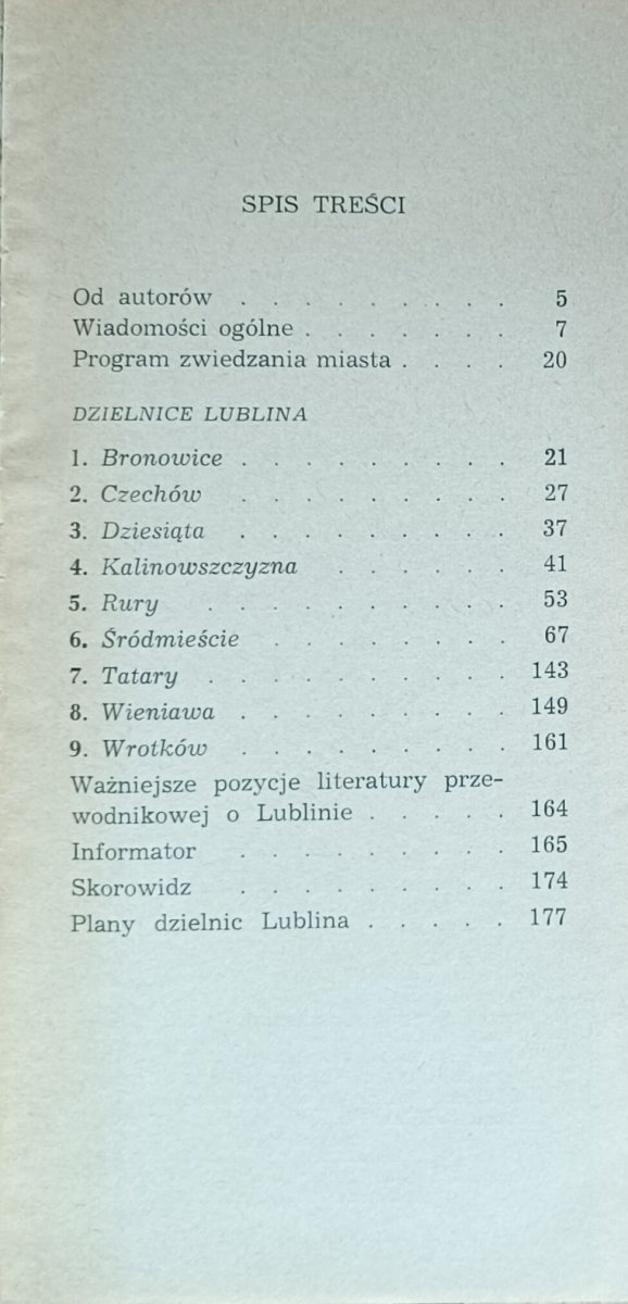Henryk Gawarecki, Czesław Gawdzik • Ulicami Lublina  - okładka