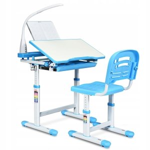 Stół kreślarski biurko szkolne z krzesłem dla dziecka