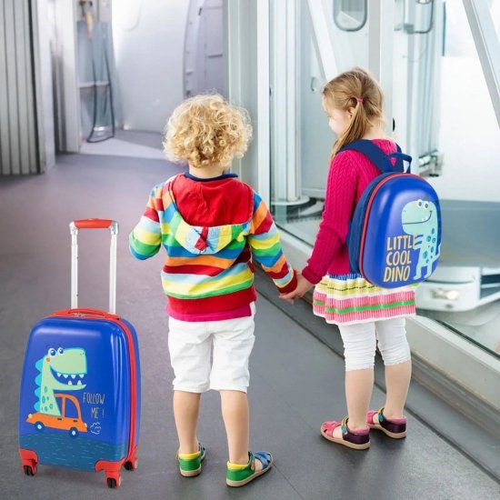 Plecak i walizka na kółkach dla dziecka bagaż podręczny COSTWAY