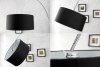 INVICTA lampa podłogowa BIG BOW czarna - marmur, metal, tkanina