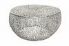 INVICTA stolik kawowy LEAF 80 cm srebrny - metal, aluminium