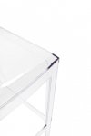 Krzesło barowe VICTORIA 65 cm transparentne