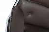 Fotel biurowy ICON PRESTIGE PLUS brązowy - włoska skóra naturalna, podstawa czarna