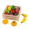 Drewniane owoce do krojenia na magnes Ecotoys