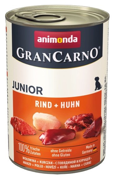 Animonda GranCarno Junior Rind Huhn Wołowina + Kurczak puszka 400g