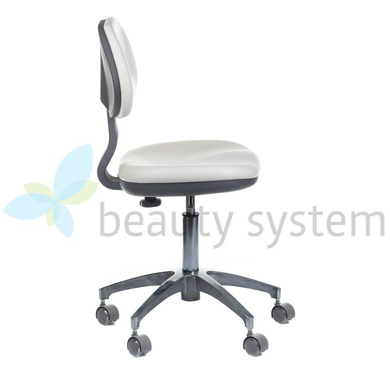 TABORET MEDYCZNY Z OPARCIEM BD-Y942 BIAłY