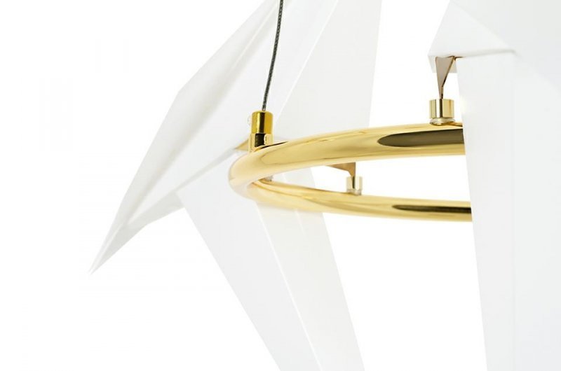 Lampa wisząca LORO 3 UP złota - LED