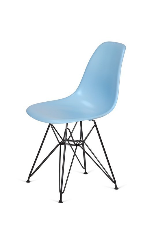 Krzesło DSR BLACK błękitny