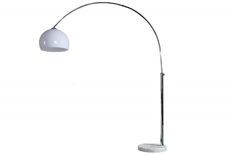 INVICTA lampa podłogowa BIG BOW II biała - 175-205 cm