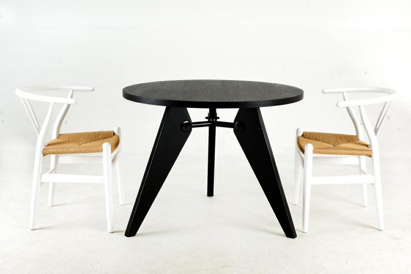 Krzesło WISHBONE białe  natural - drewno bukowe, naturalne włókno