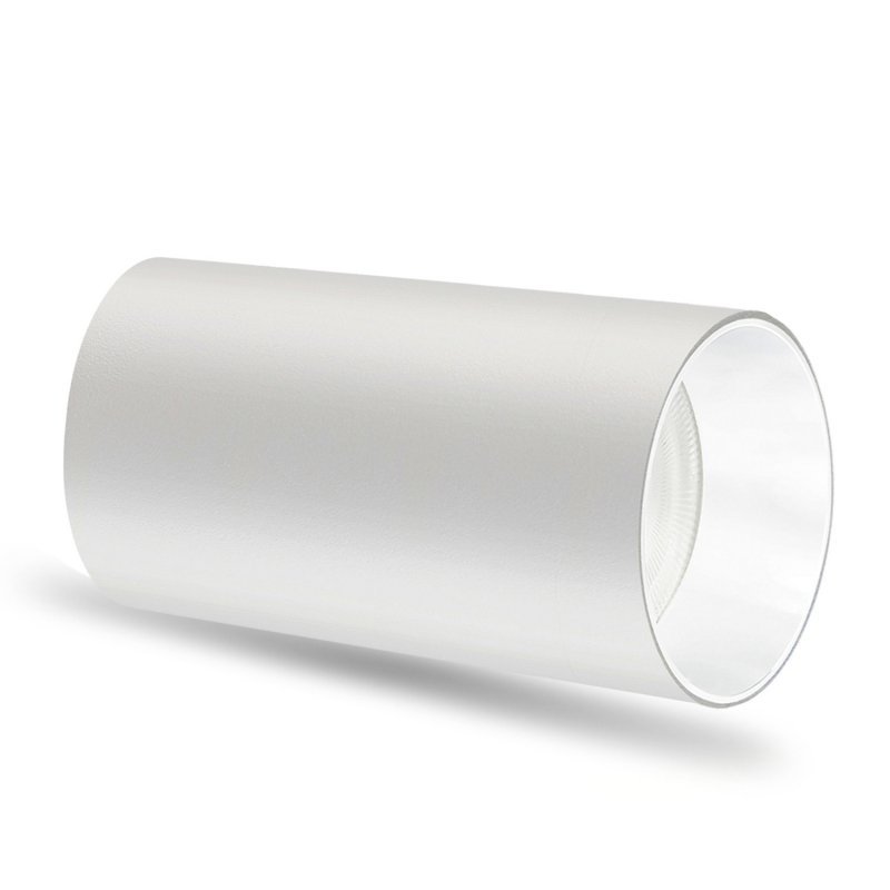 Oprawa natynkowa / tuba Maclean, punktowa, okrągła, aluminiowa, GU10, 55x100mm, kolor biały, MCE458 W/W